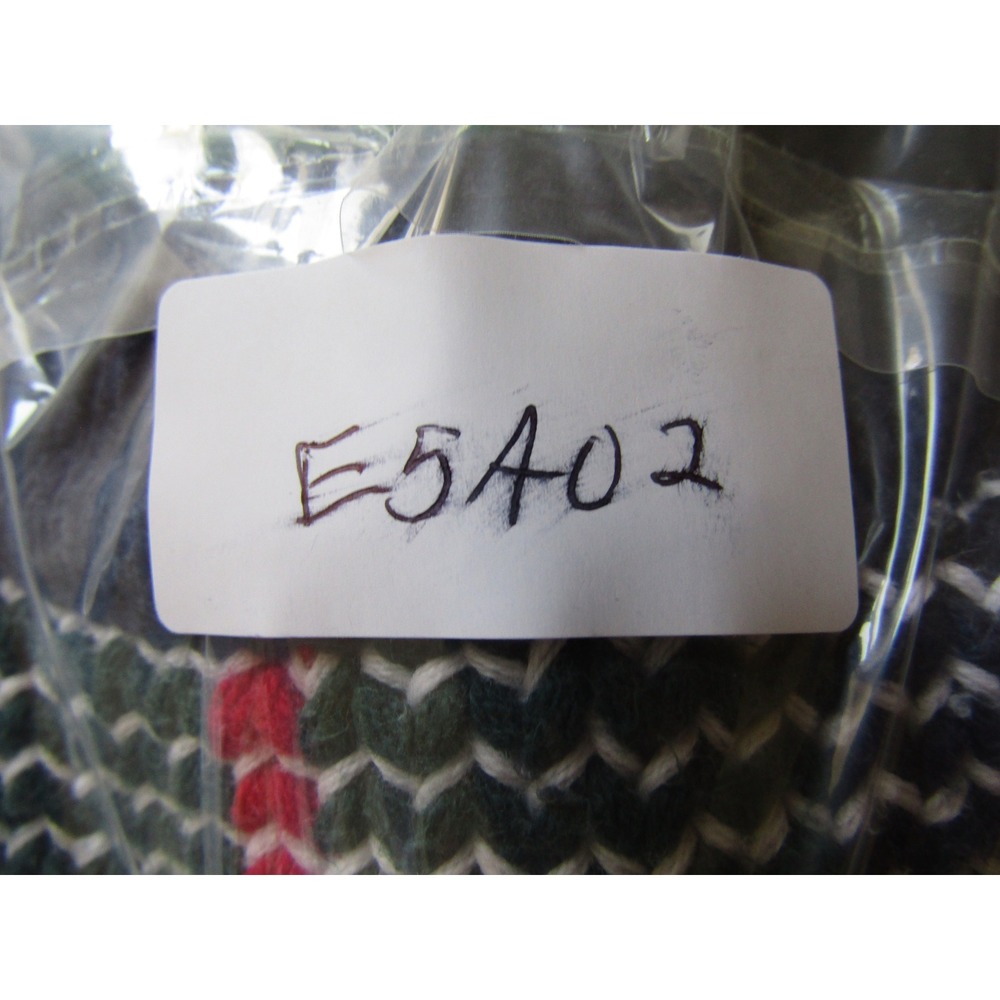 Hunt Club Plaid Crewneck Sweater Mens Medium Green Blue Cotton Vintage Excellent - Picture 7 of 7